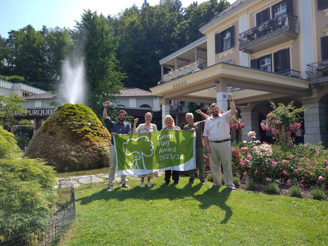 Kurpark Warmbad make history with the first Green Flag Award in Austria