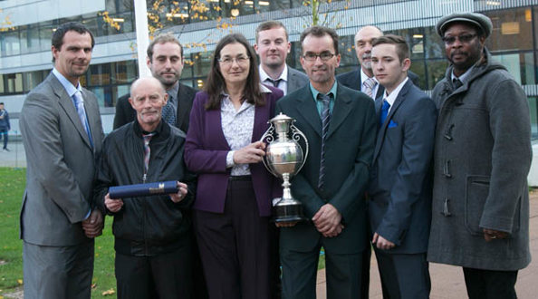 University Grounds Team presented with Cecil Angel Cup