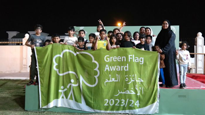 Ajman Municpality celebrated two wins with local school children