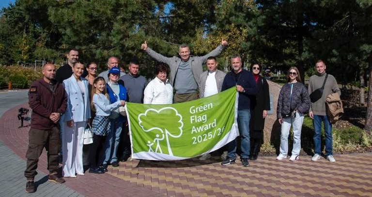 Historic achievement as Obolonsky Island in Kyiv receives the Green Flag Award